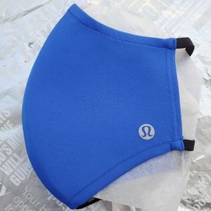 Double Strap Face Mask in Cerulean Blue